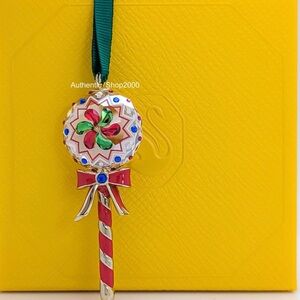 New 100% SWAROVSKI Holiday Cheers Dulcis Lollipop Ornament in Gift Box 5684302